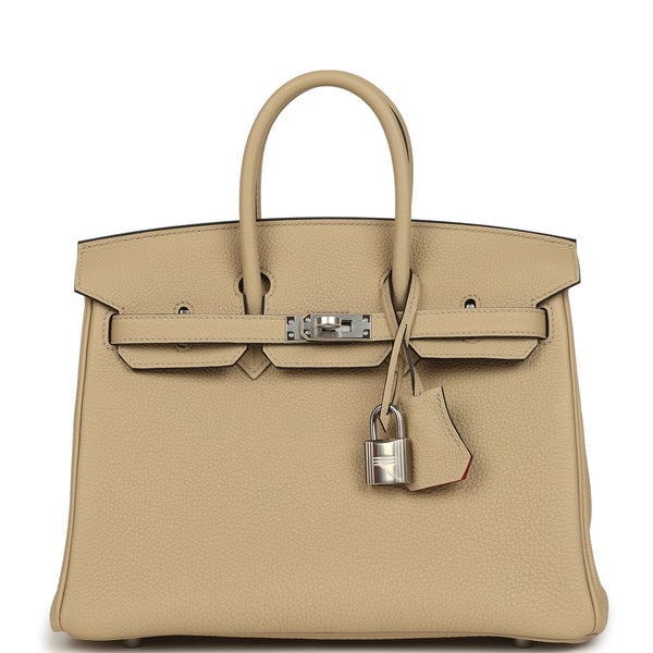 Hermes Hermes Birkin 25 Trench Verso Togo Palladium Hardware