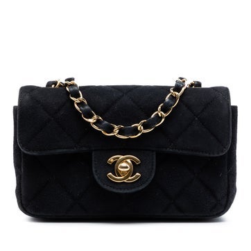 Suede Extra Mini Rectangular Classic Suede Single Flap