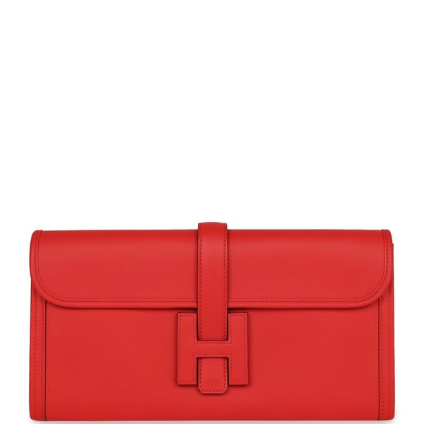 Hermes Jige Elan 29 Rouge Tomate Swift