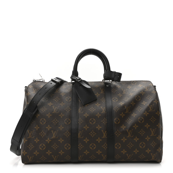 Louis Vuitton Monogram Macassar Keepall Bandouliere 45