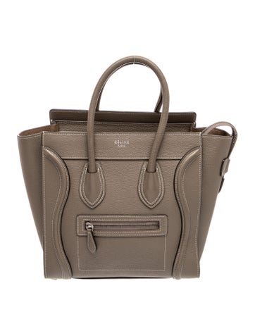 Celine Leather Luggage Micro
