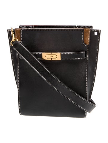 Tory Burch Leather Radziwill Double Bucket Bag Petite