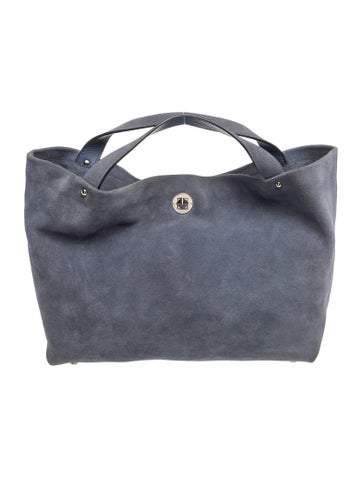 Suede Top Handle Bag
