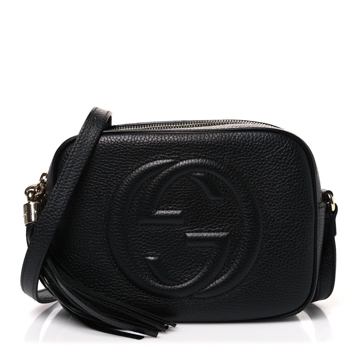 Gucci Pebbled Calfskin Small Soho Disco Bag Black