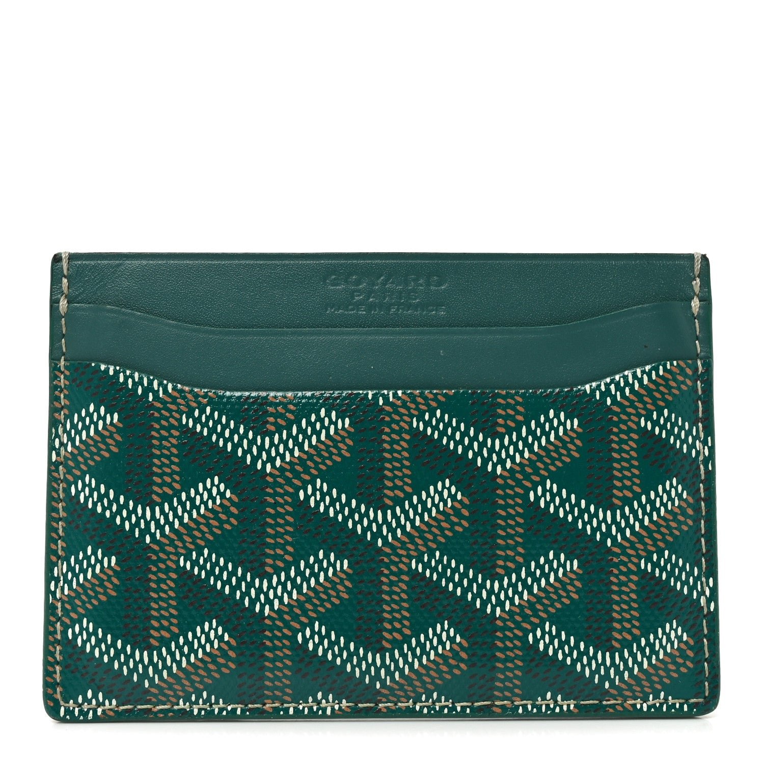 Goyard Goyardine Saint Sulpice Card Holder Green