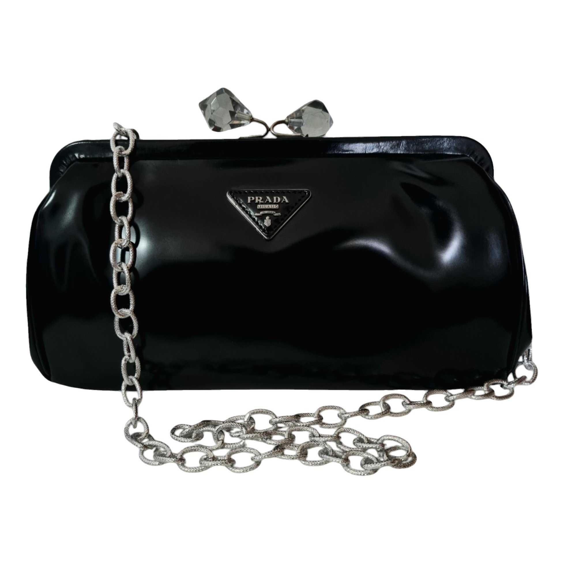 Patent leather handbag