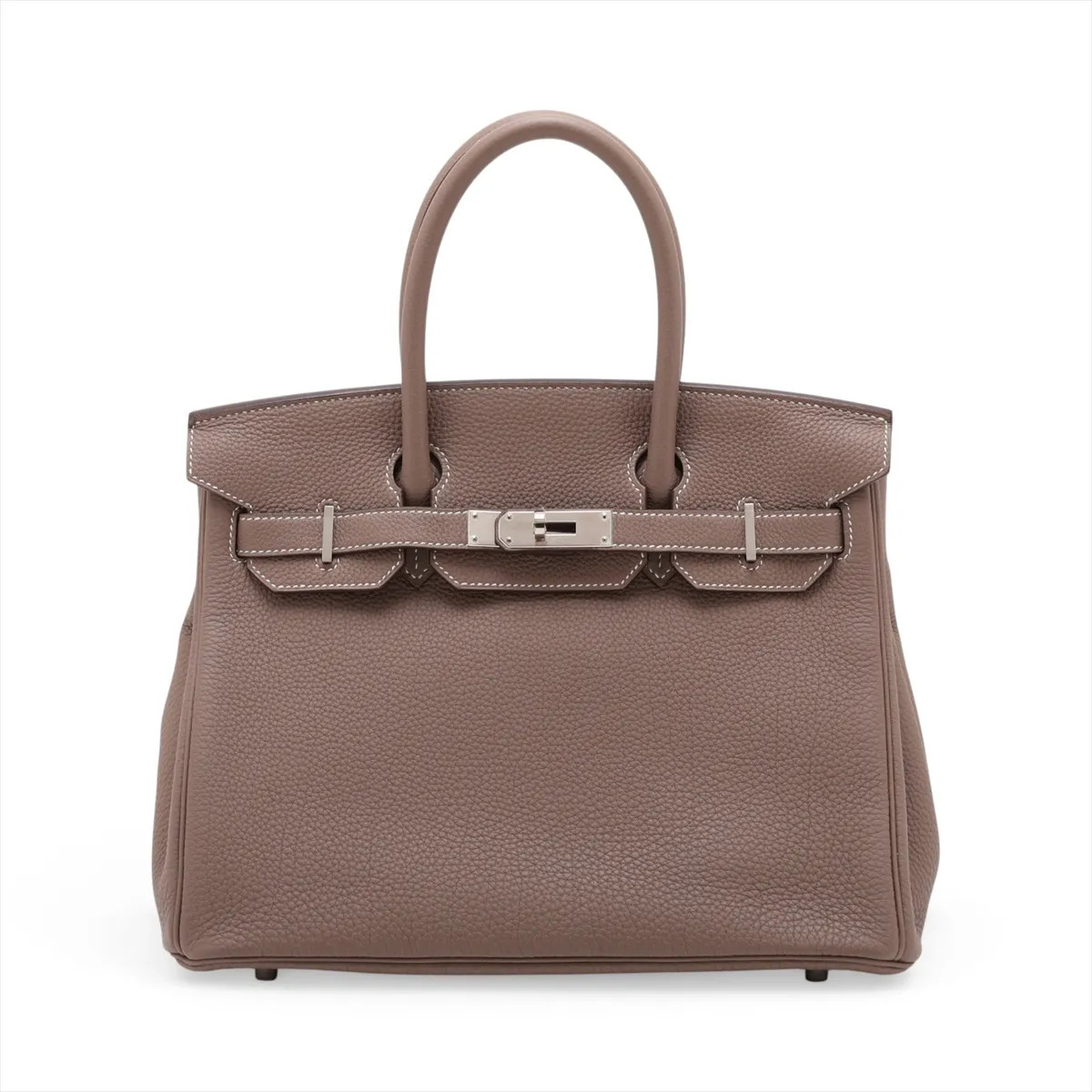 Hermès Birkin 30 Le Tournay Togo Etoupe Silver Metal Fittings