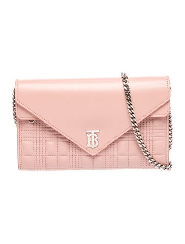 Leather TB Monogram Leather Wallet On Chain