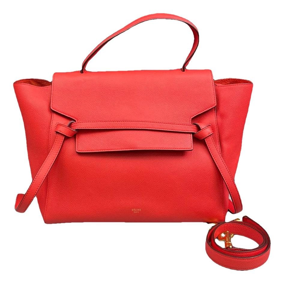 Belt leather handbag