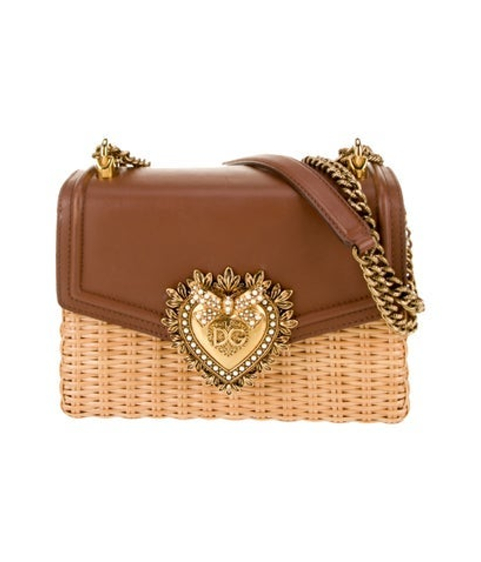 Dolce & Gabbana Gabbana Rattan Shoulder Bag