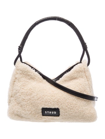Shearling Top Handle Bag