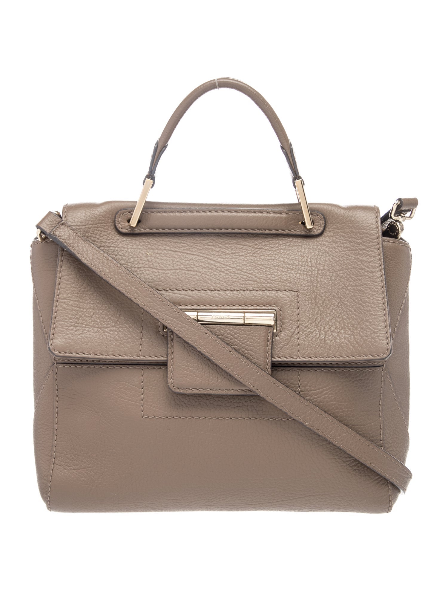 Leather Top Handle Bag