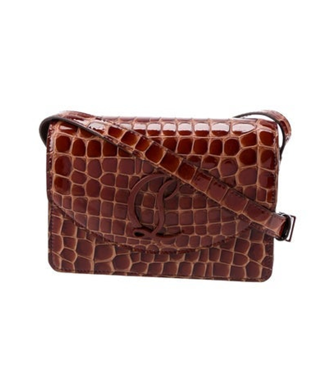 Christian Louboutin Louboutin Embossed Leather Crossbody Bag