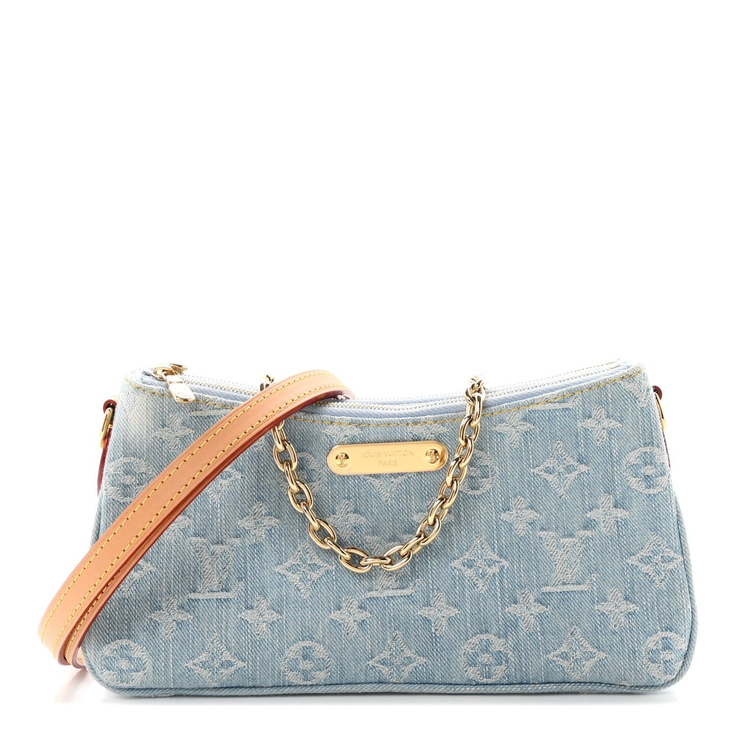 Louis Vuitton Monogram Denim Liv Pochette Sky Blue