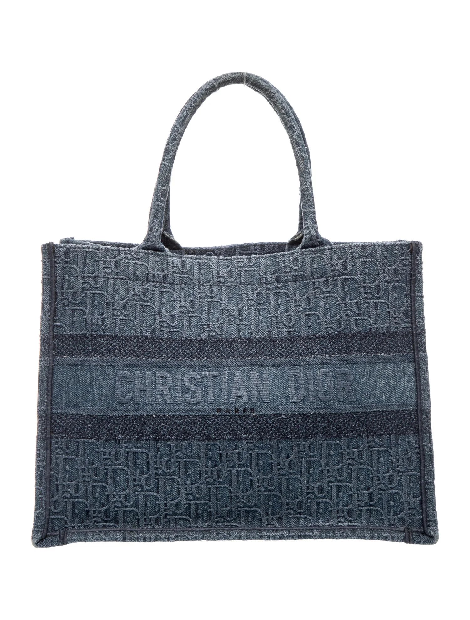 Oblique Jacquard Oblique Denim Book Tote