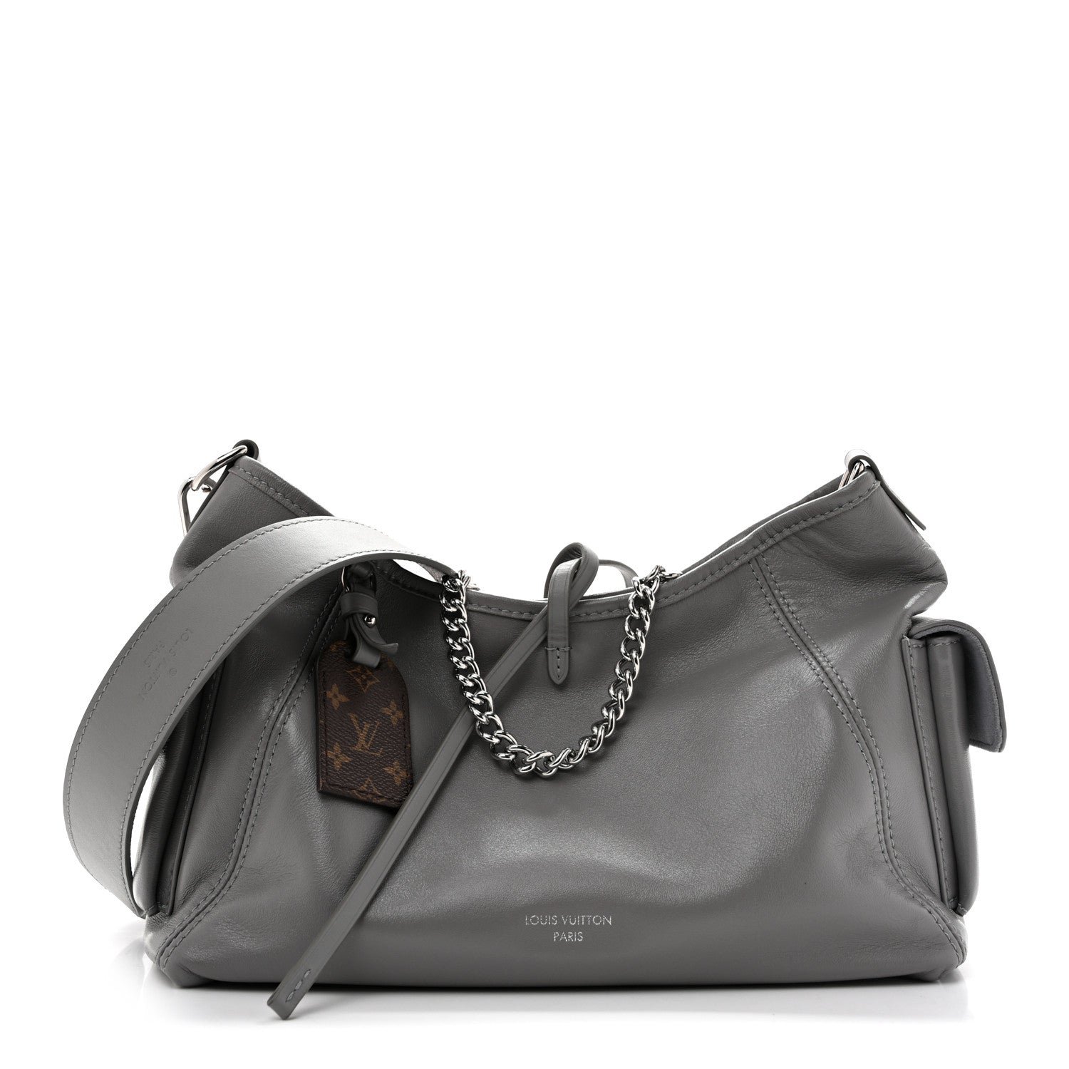 Louis Vuitton Lambskin CarryAll Cargo Vibe PM Trianon Gray