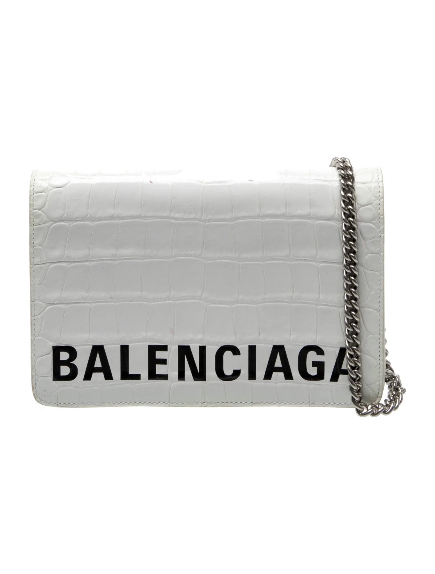 Embossed Leather Crossbody Bag