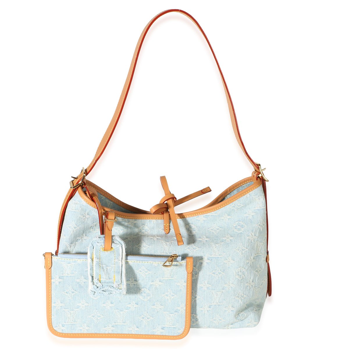 Blue Monogram Denim CarryAll PM