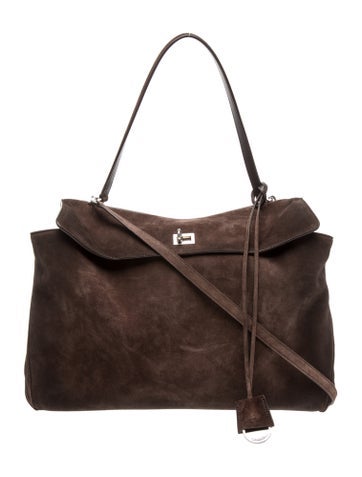 Suede Rodeo Top Handle Bag Large 2025