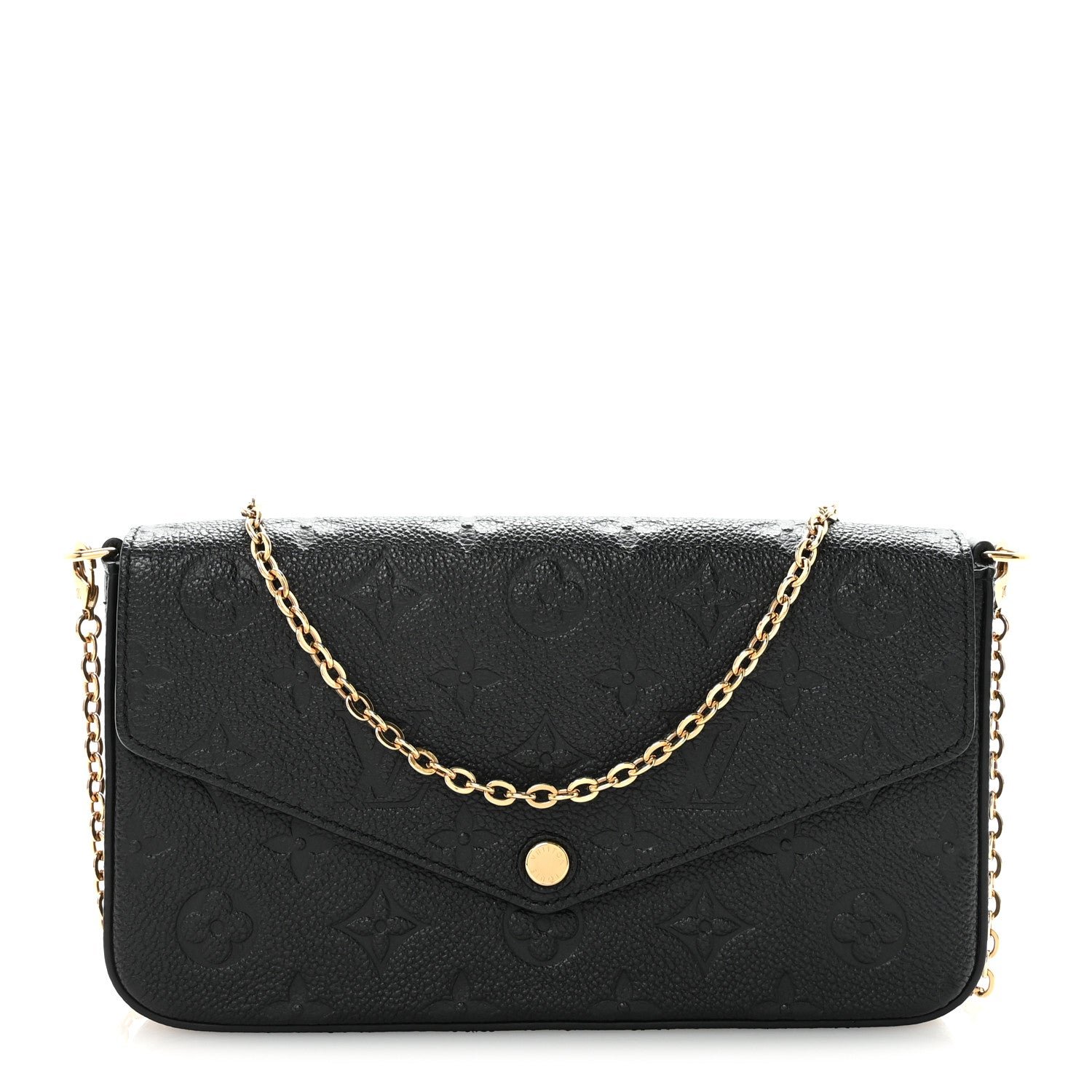 Louis Vuitton Louis Vuitton Empreinte Pochette Felicie Chain Wallet Black