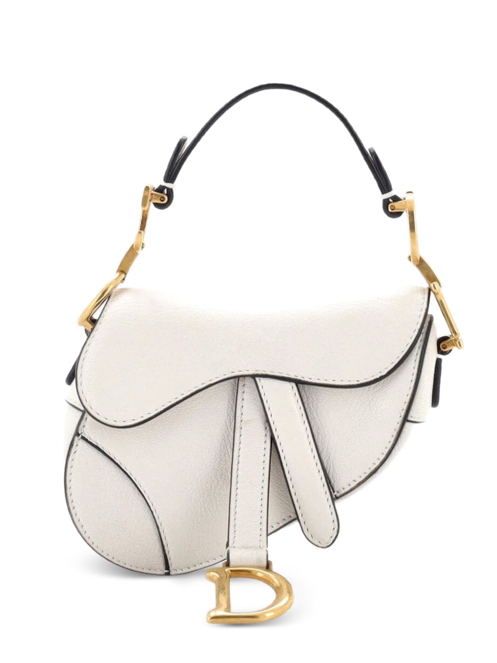 Saddle Handbag Leather Micro satchel