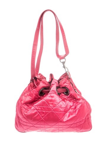 Dior Quilted Cannage Nylon Bucket Bag