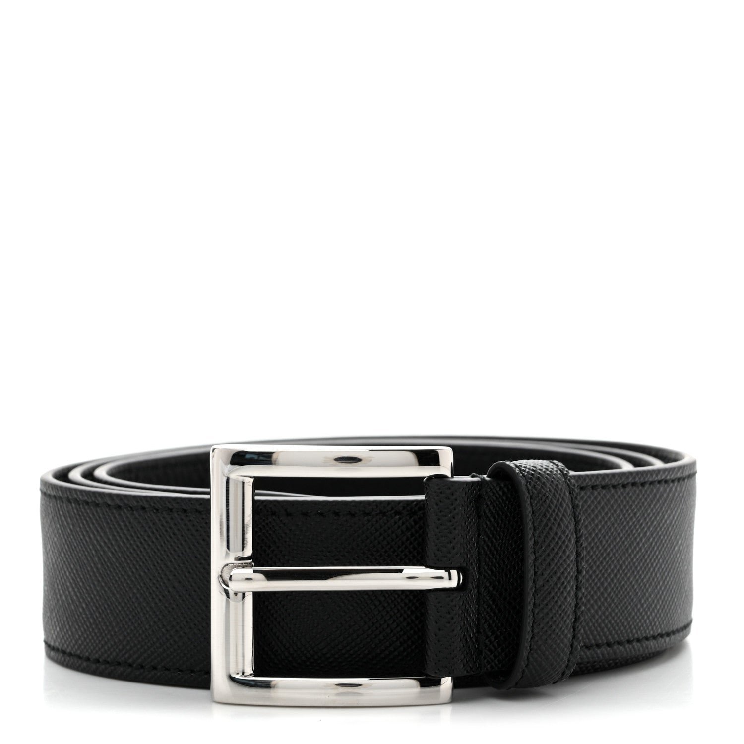 Prada Saffiano Belt 85 34 Black