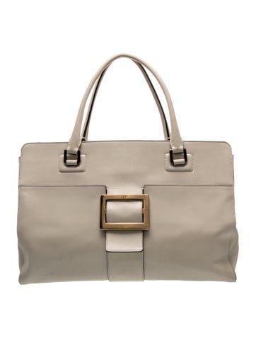 Roger Vivier Suede Top Handle Bag