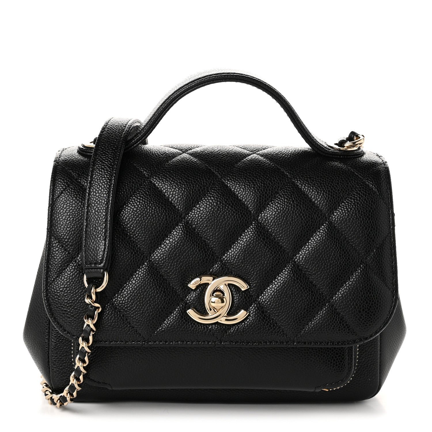 Chanel Caviar Quilted Small Business Affinity Flap Black