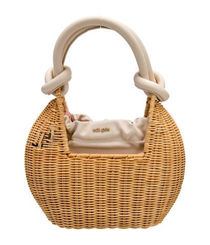 Cult Gaia Gaia Rattan Top Handle Bag