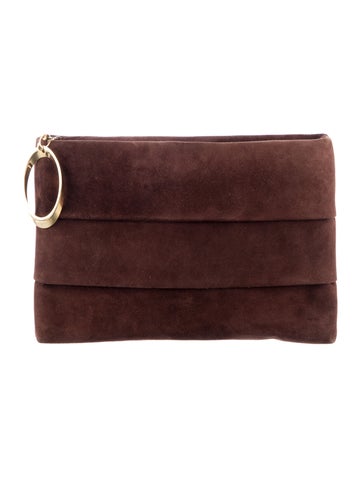 Ferragamo Suede Clutch