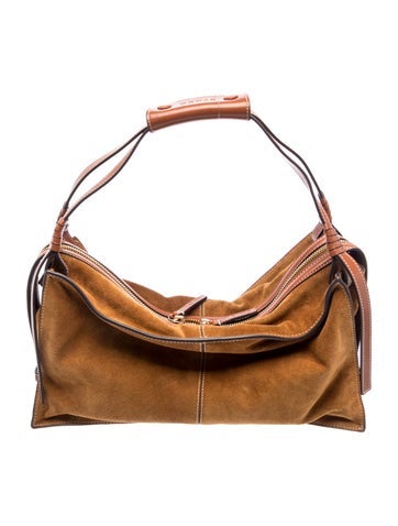 Suede Top Handle Bag w/ Tags