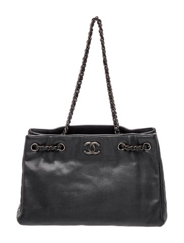 Medium Woven Chain Tote