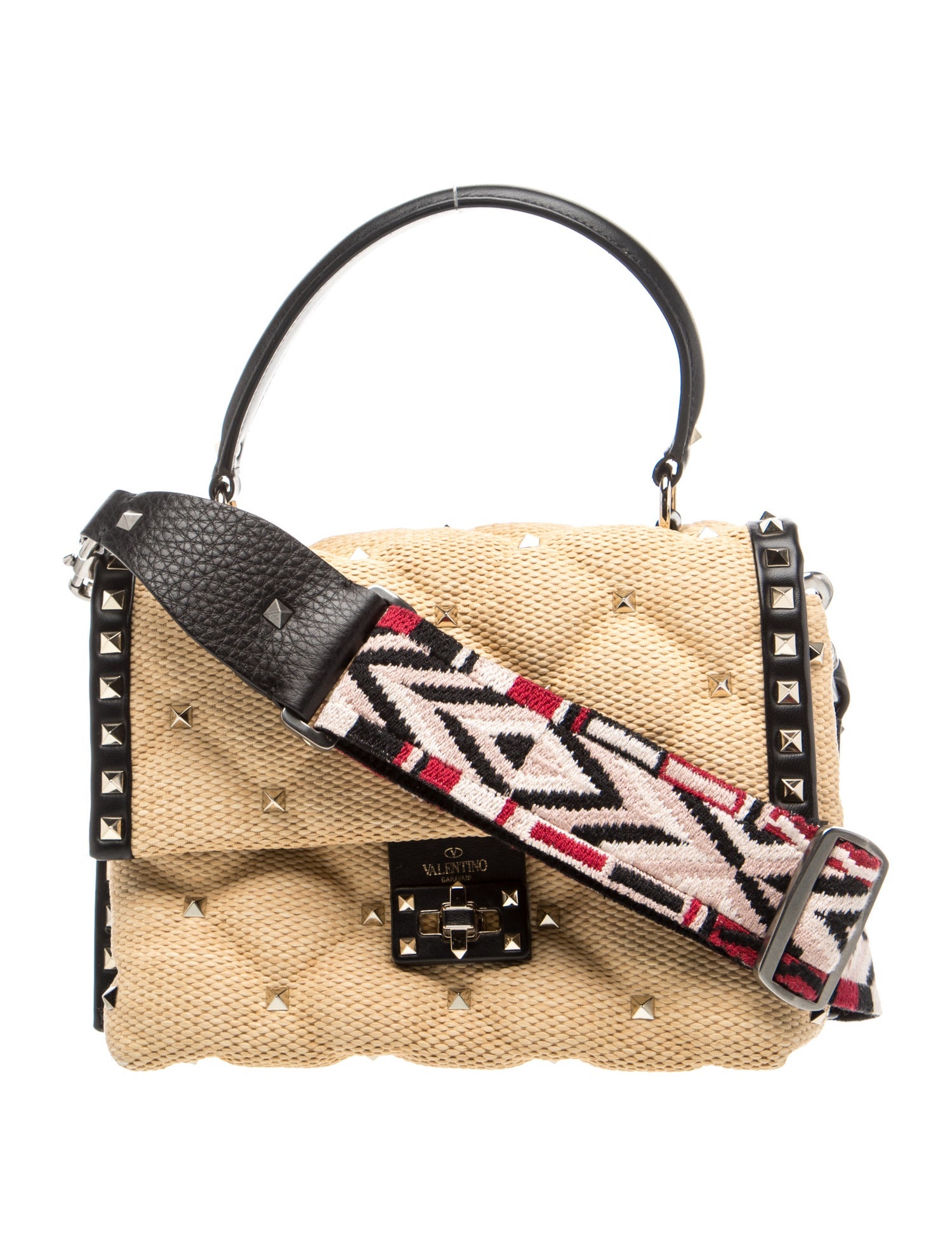 Rockstud Top Handle Bag