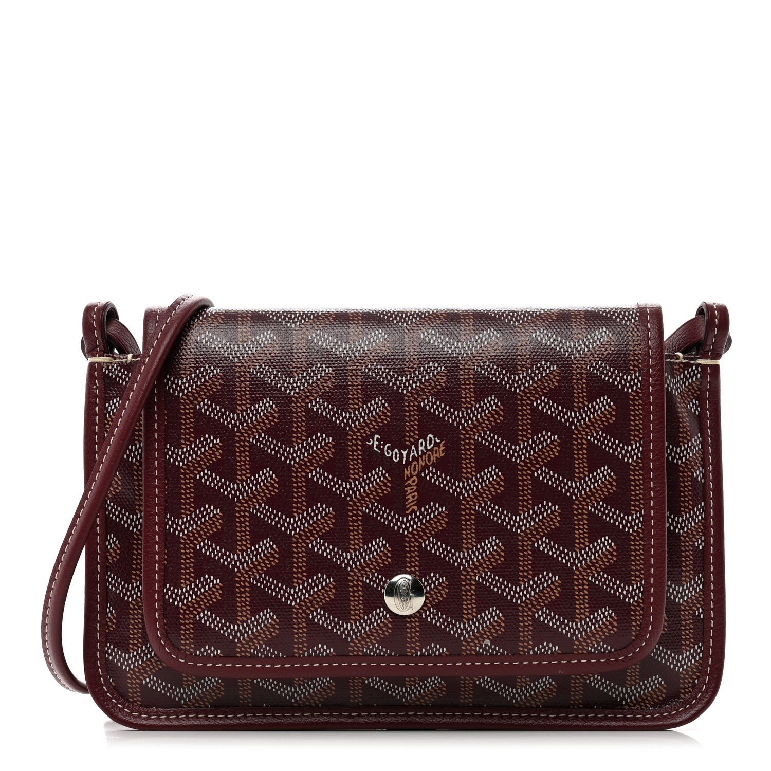 Goyard Goyardine Plumet Wallet Clutch Burgundy
