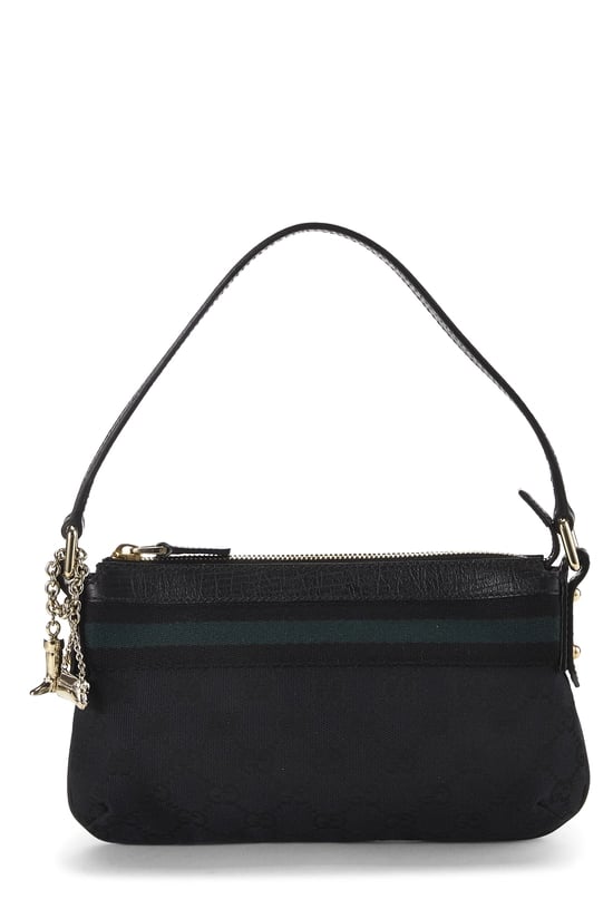 Black GG Canvas Pochette