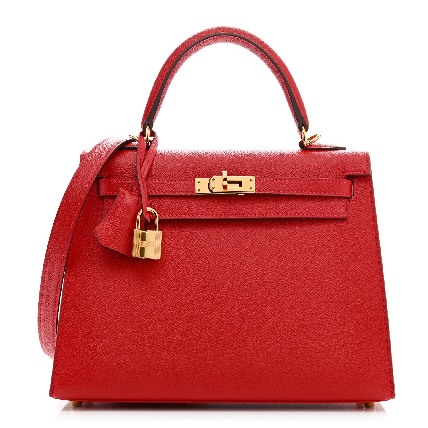Hermes Epsom Kelly Sellier 25 Rouge Casaque