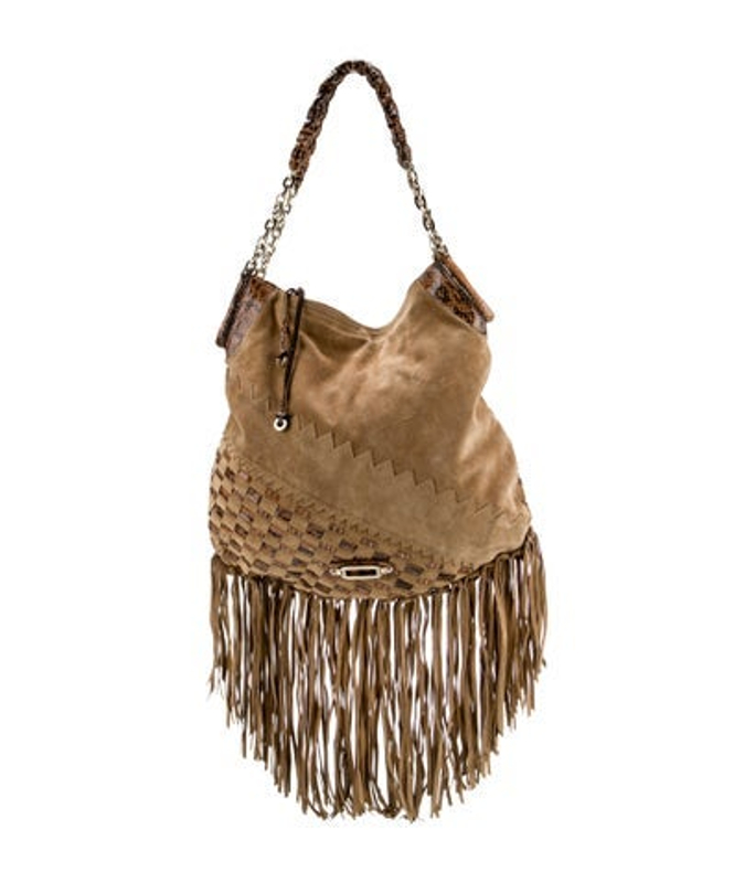 Jimmy Choo Choo Suede Shoulder Bag