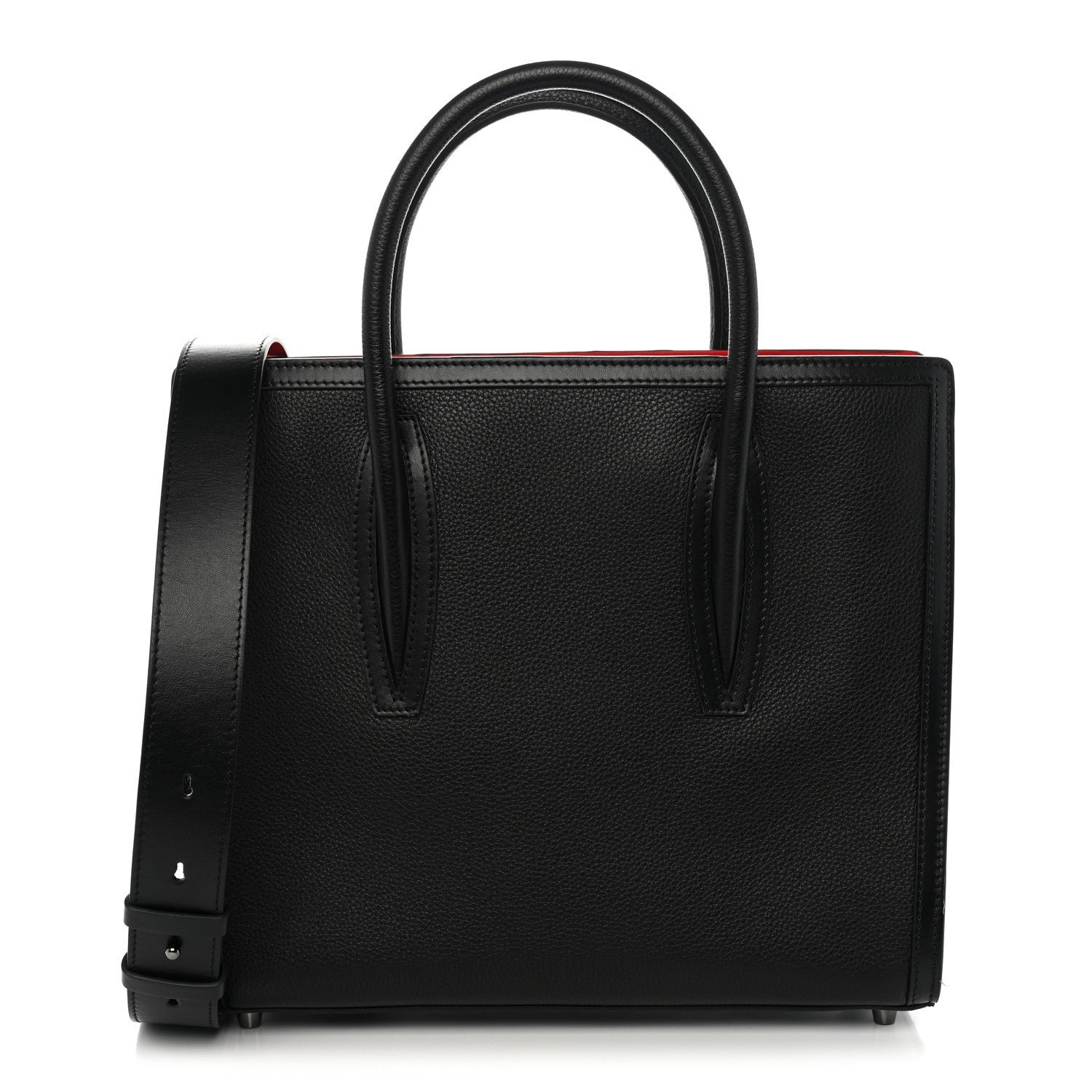 Christian Louboutin Christian Louboutin Calfskin Empire Medium Paloma Black