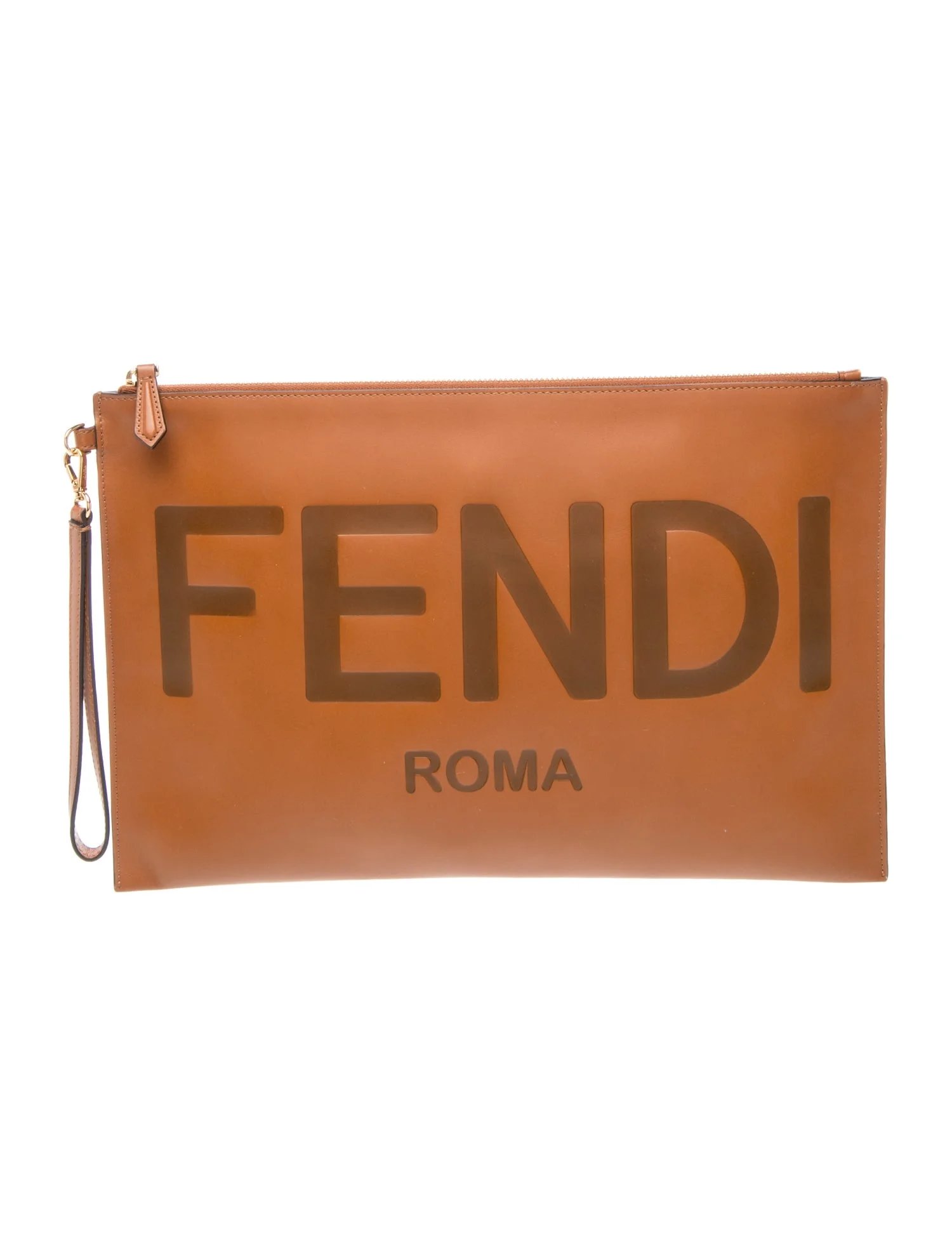 Fendi Stamp Flat Pouch Large