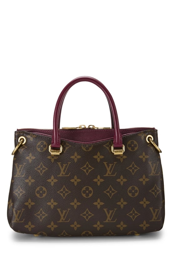 Burgundy Monogram Canvas Pallas BB