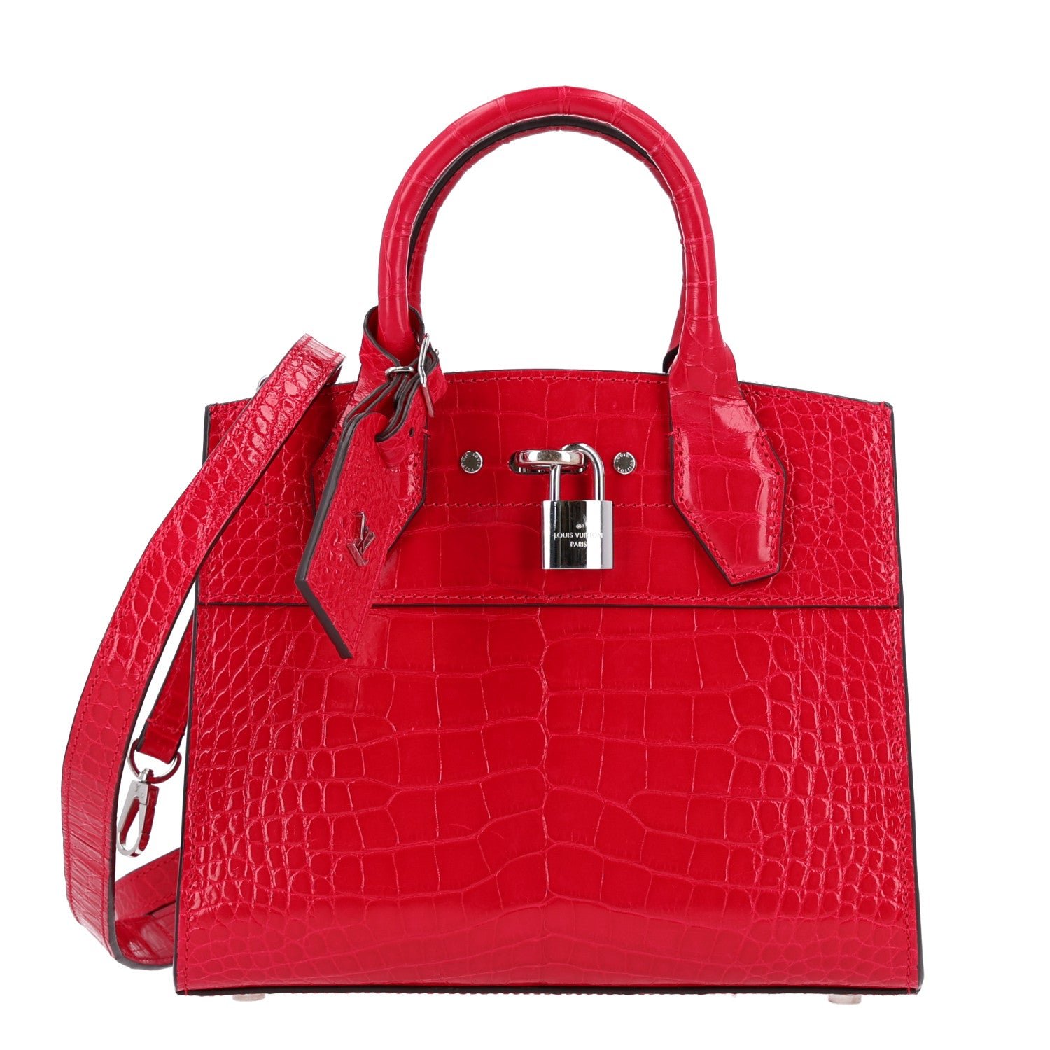 Louis Vuitton Alligator Mini City Steamer Red