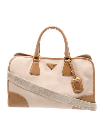 Enameled Metal Triangle Weekender Bag