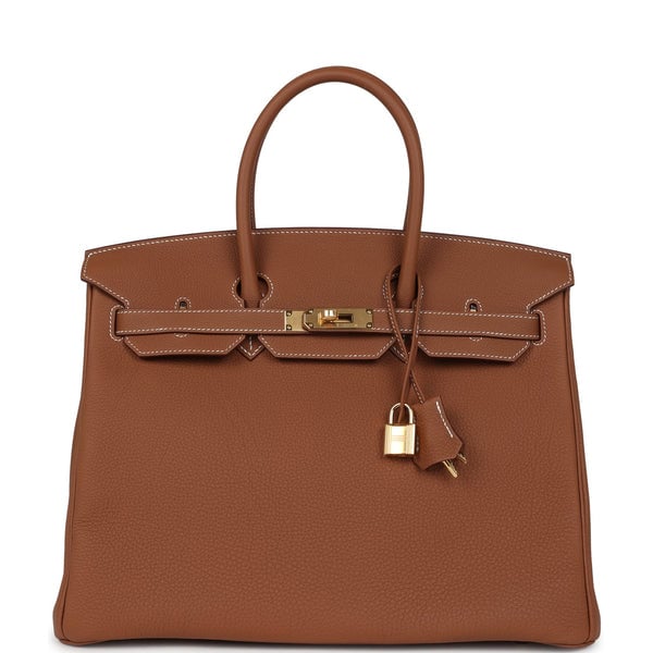 Hermes Hermes Birkin 35 Gold Togo Gold Hardware