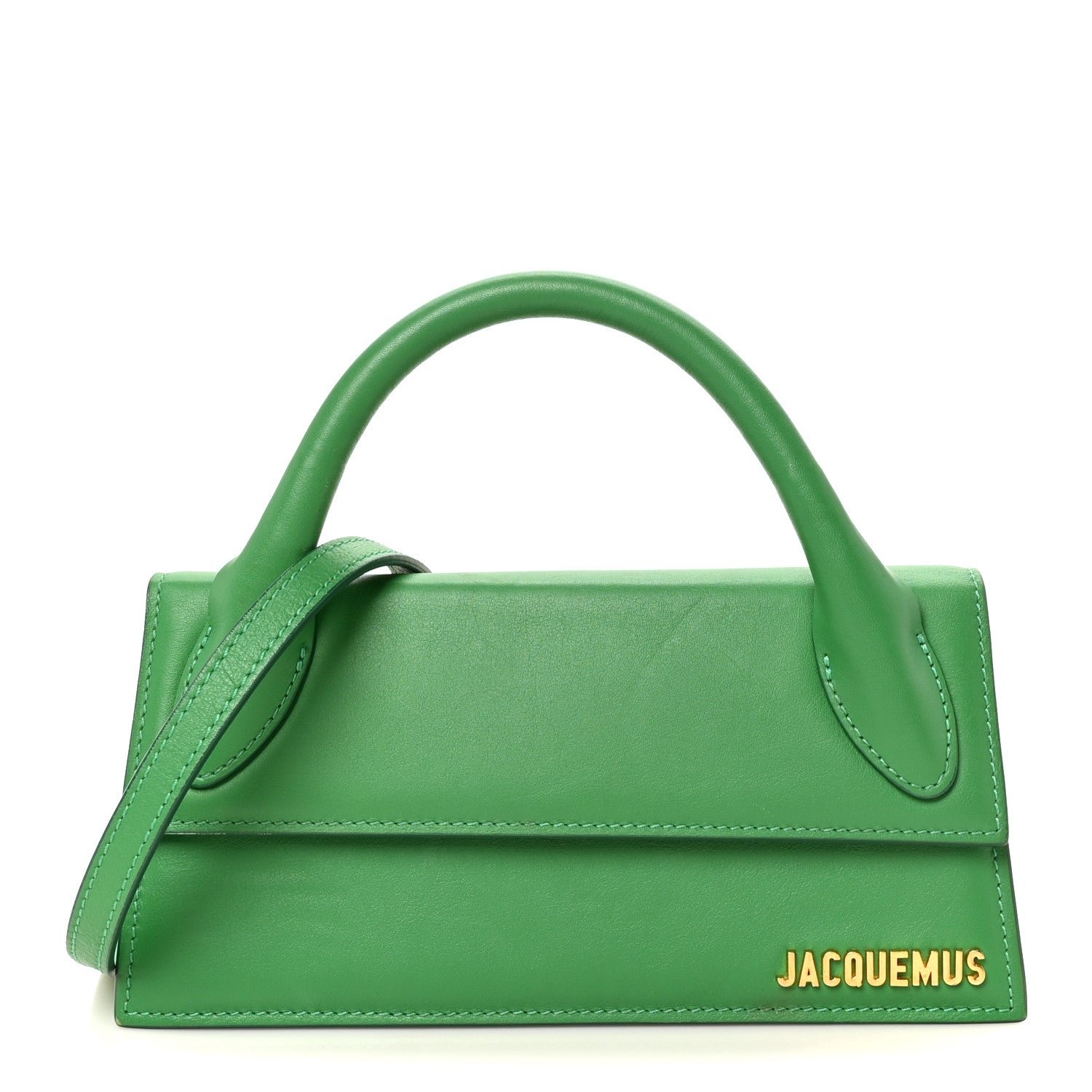 Jacquemus Smooth Calfskin Le Chiquito Long Green