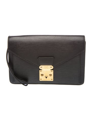 Epi Leather Pochette Sellier Dragonne Vintage
