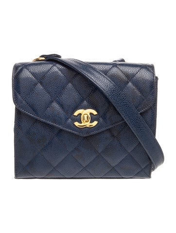 Quilted Envelope Square Flap Bag