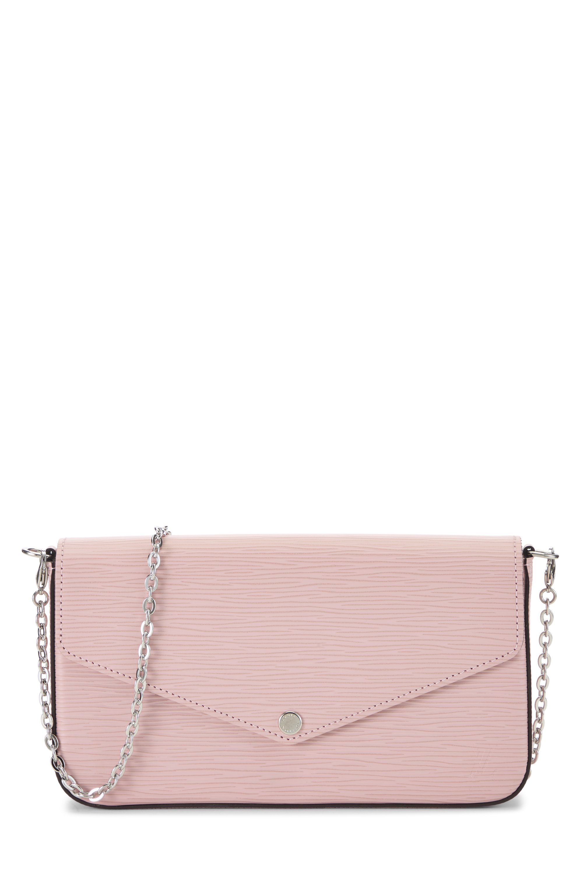 Rose Nacre Epi Pochette Felicie