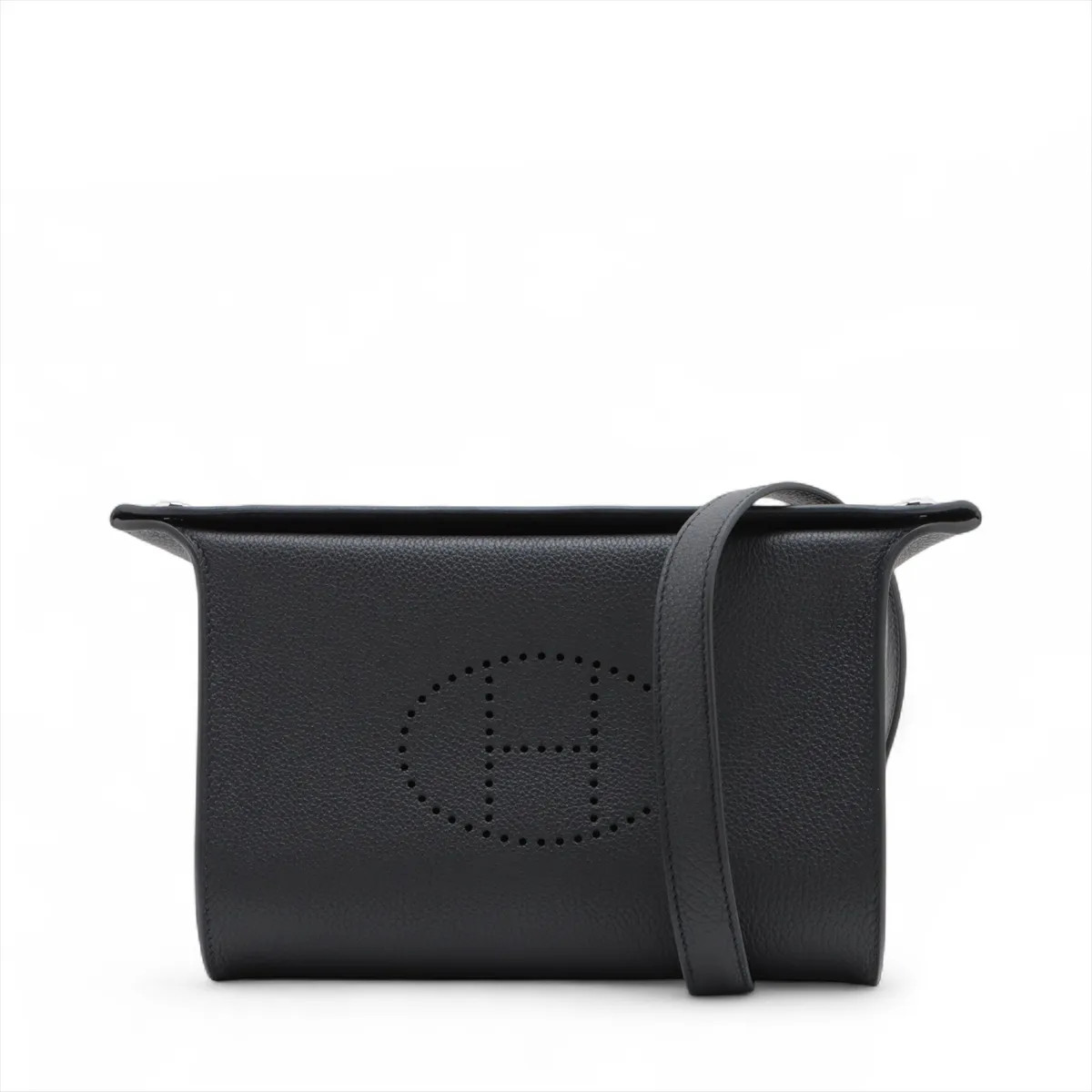 Hermès Vide Poches Togo Black Silver Metal Fittings