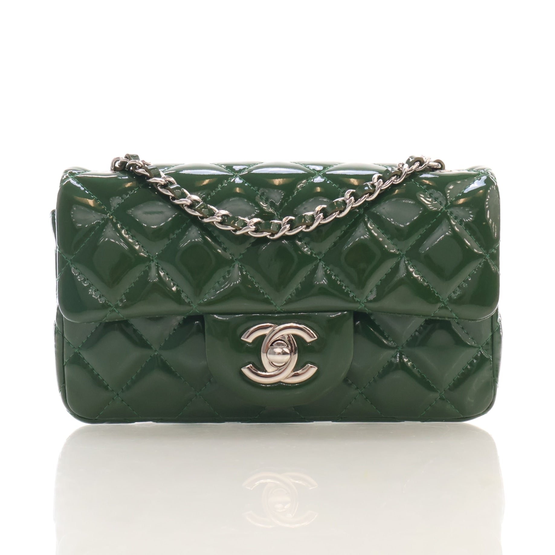 Chanel Extra Mini Patent Rectangular Classic Flap Bag